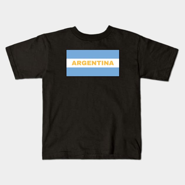 Argentine Flag Colors Kids T-Shirt by aybe7elf